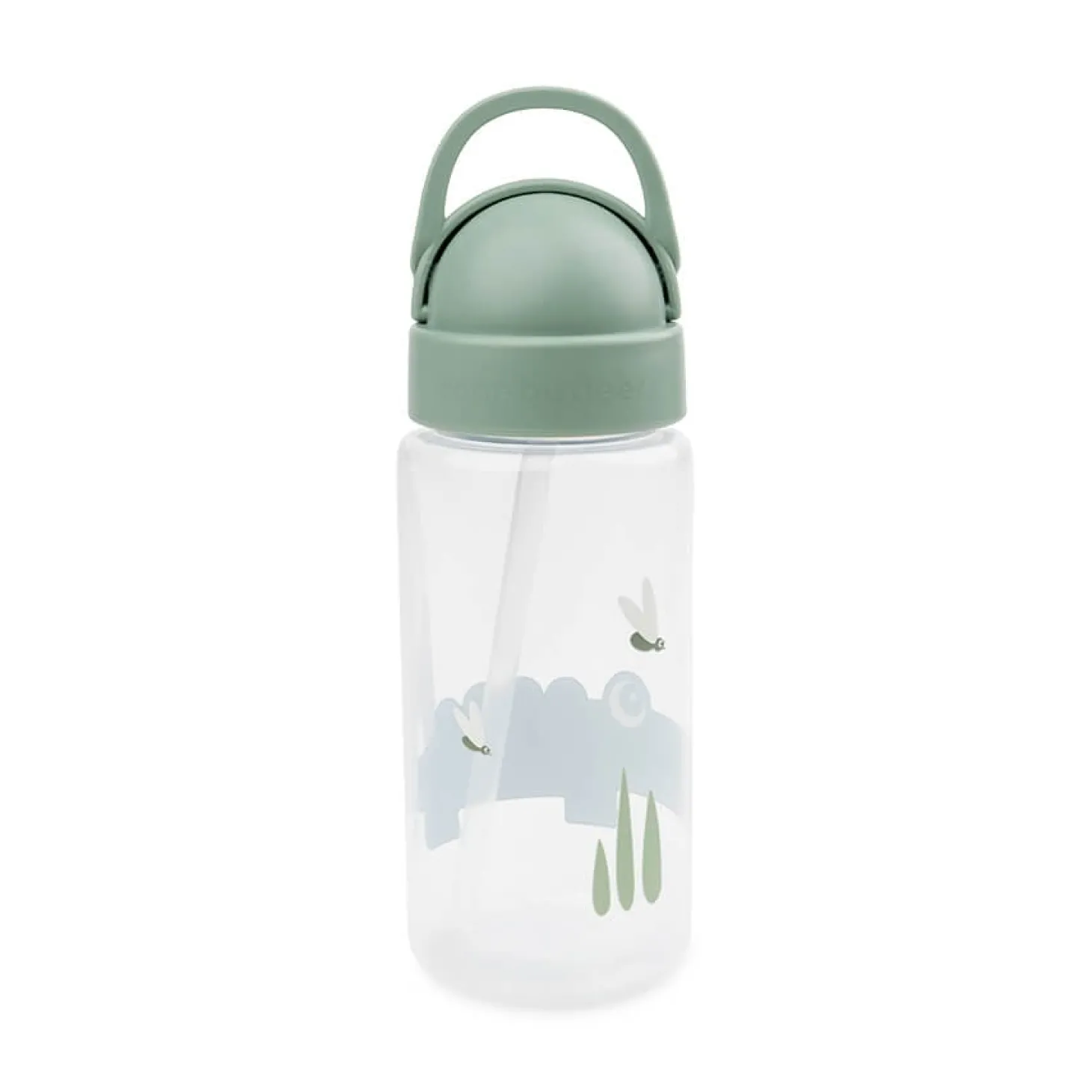 Done by Deer Gourde à paille Croco Vert 350 ml