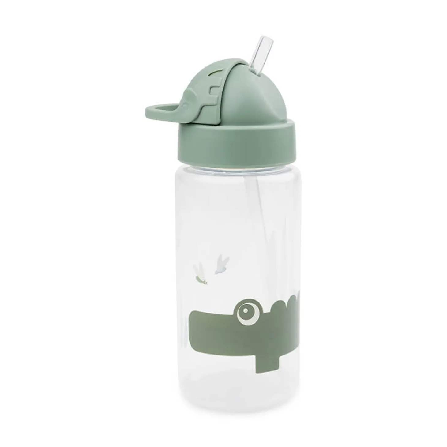 Done by Deer Gourde à paille Croco Vert 350 ml