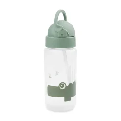 Done by Deer Gourde à paille Croco Vert 350 ml