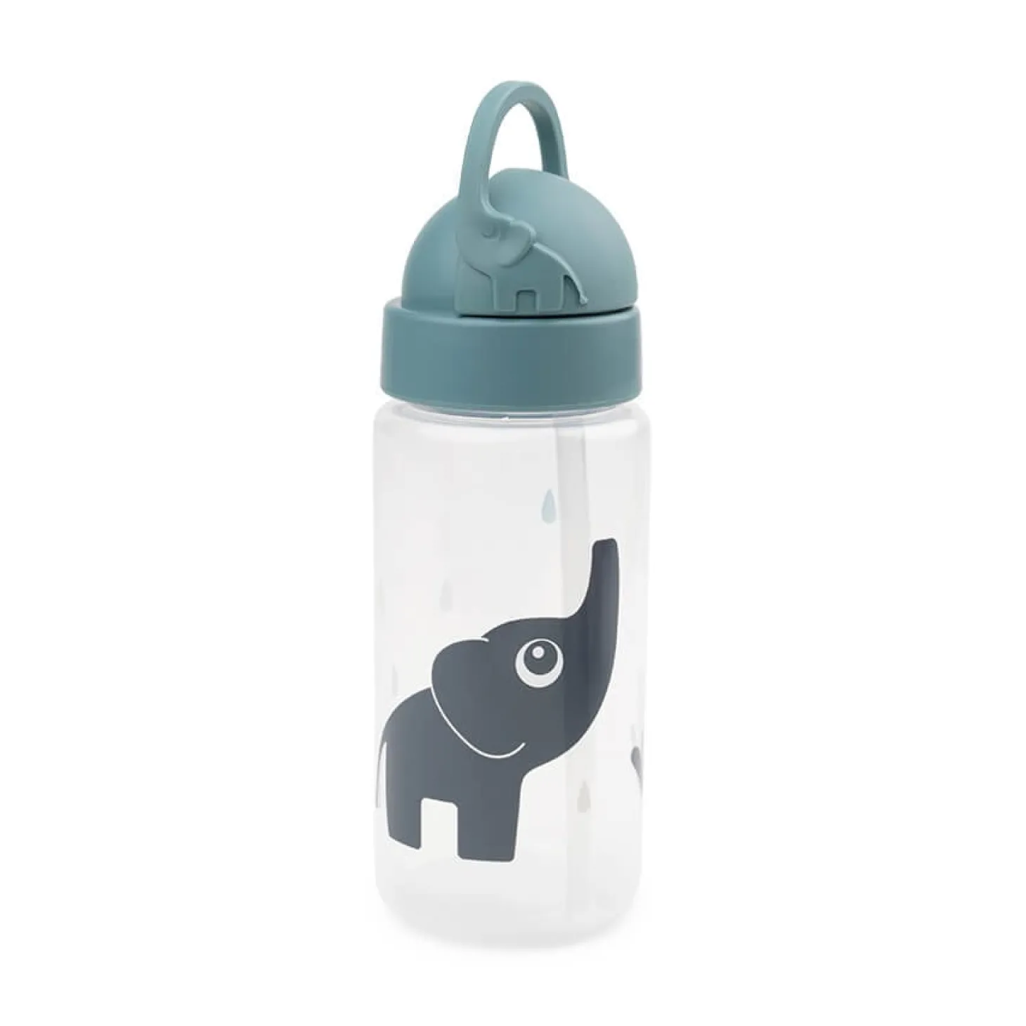 Done by Deer Gourde à paille Elphee Bleu 350 ml