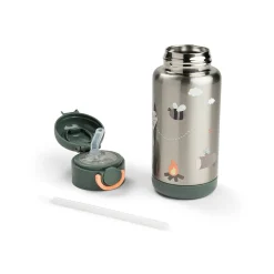 Done by Deer                    Gourde à paille isotherme Tiny trails    Vert            340 ml