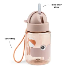 Done by Deer                    Gourde à paille Playground    Rose            280 ml