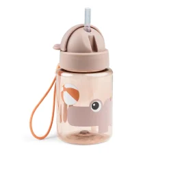 Done by Deer Gourde à paille Playground Rose 280 ml