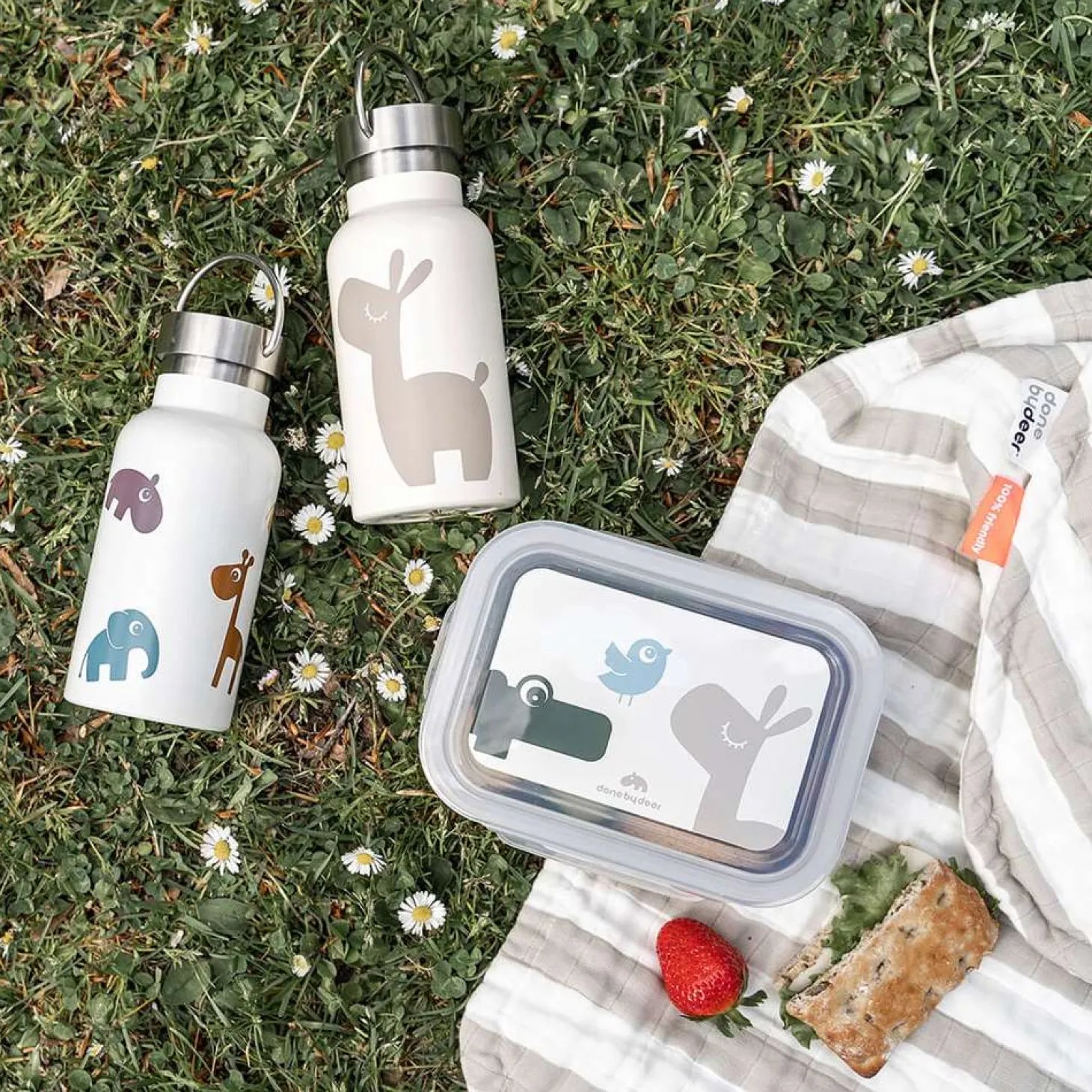 Done by Deer Gourde thermo inox Deer friends Multicolore 350 ml