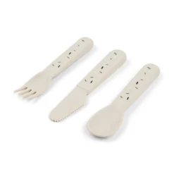 Done by Deer Lot de 3 Couverts Foodie Confetti Sable