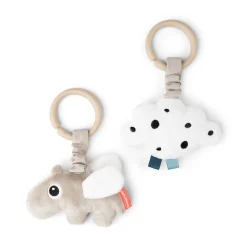 Done by Deer                    Lot de 2 jouets d'éveil à suspendre Happy clouds    Sable