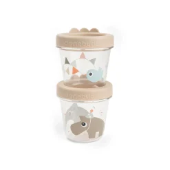 Done by Deer Lot de 2 Pot de conservation Celebration Sable 150 ml