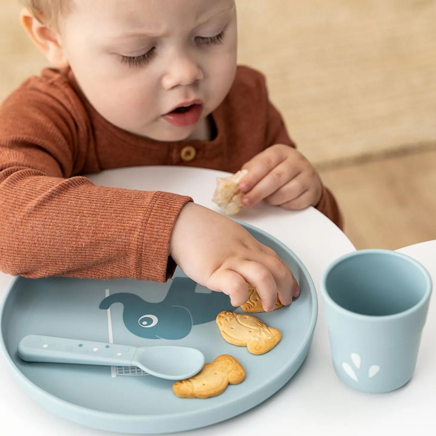 Done by Deer Mini tasse elphee Foodie Bleu 135 ml