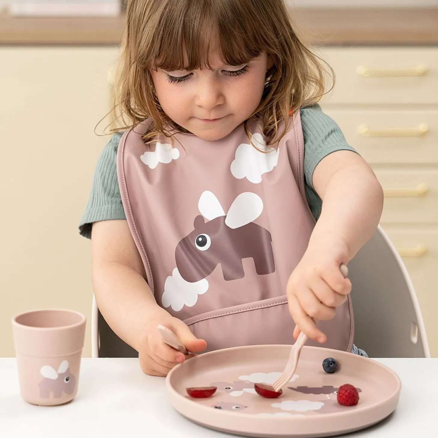 Done by Deer Mini tasse happy clouds Foodie Rose 135 ml