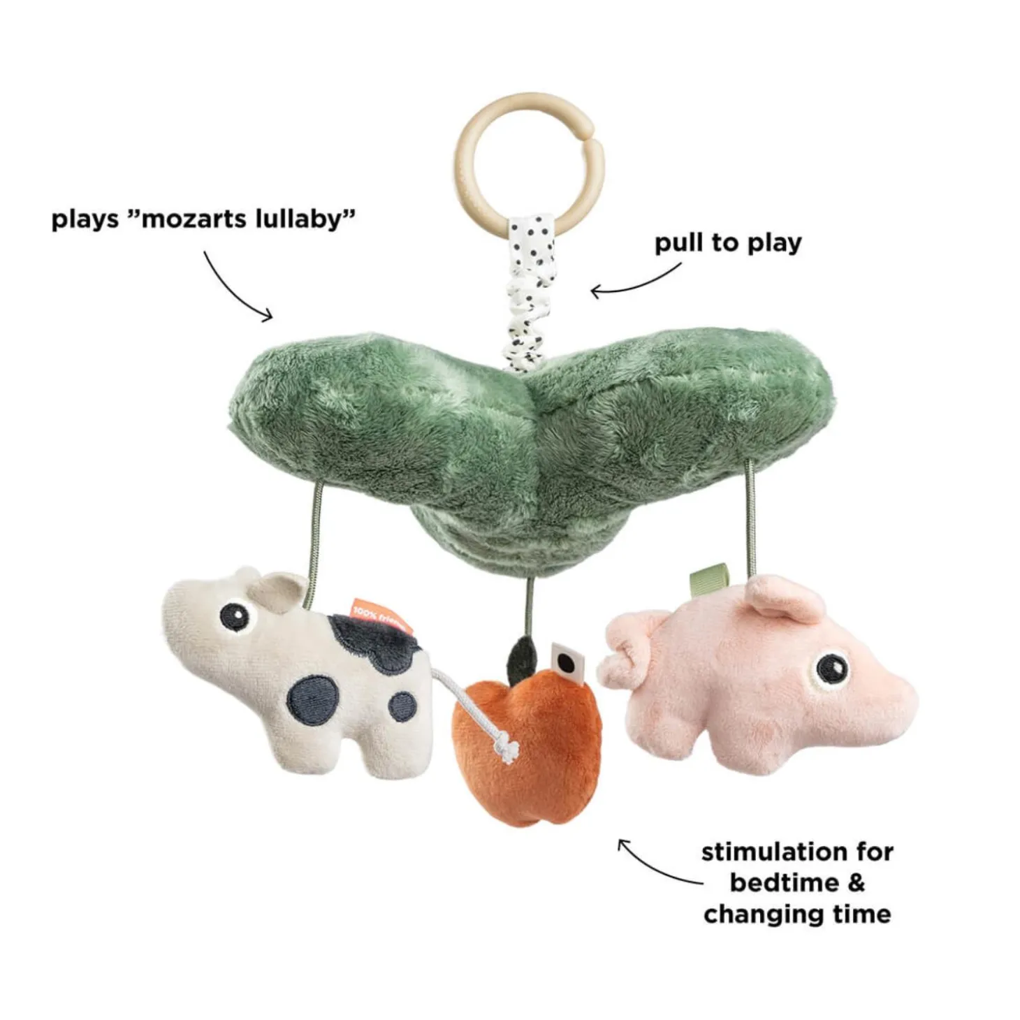 Done by Deer Mobile musical Tiny farm Multicolore