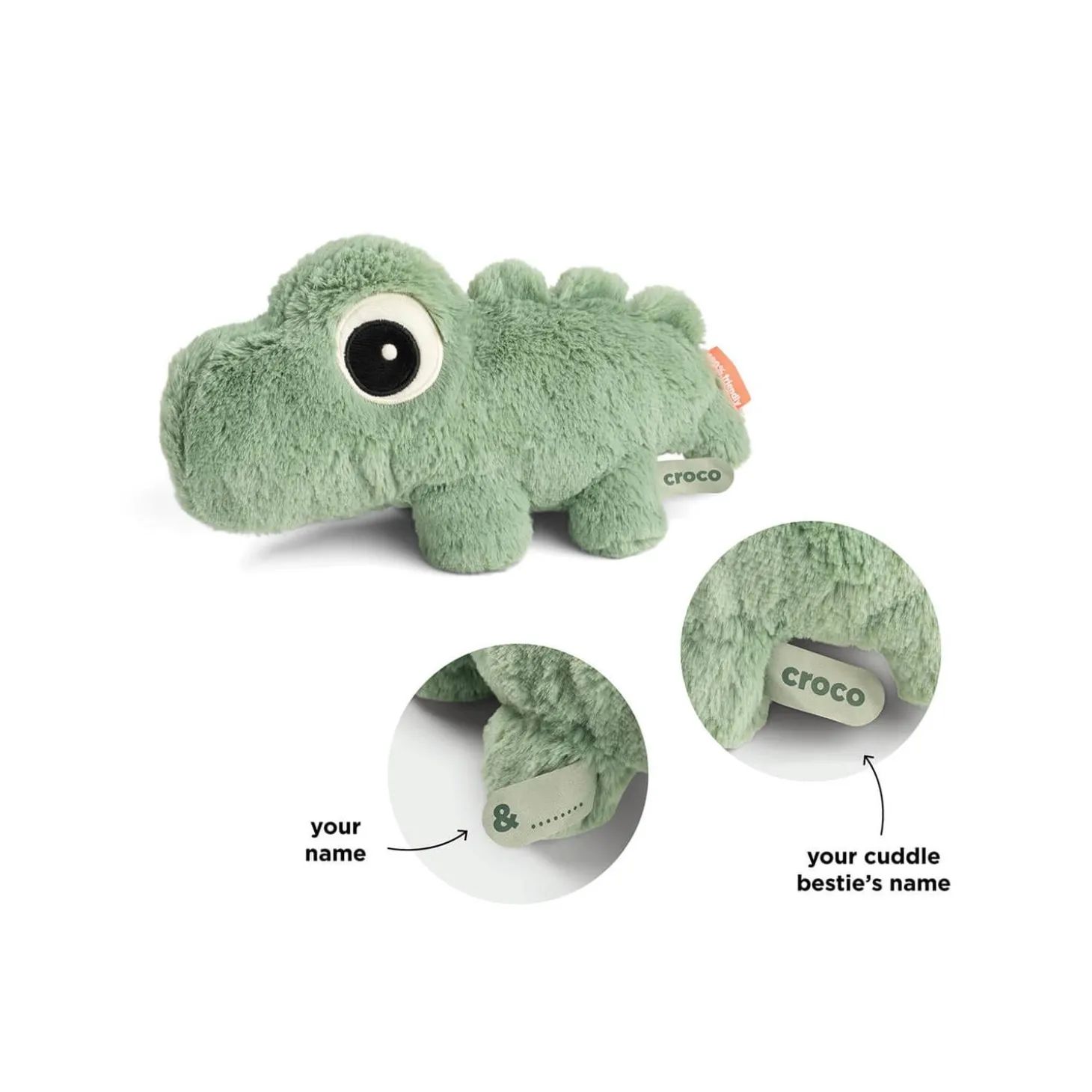 Done by Deer Peluche câlin Croco Vert