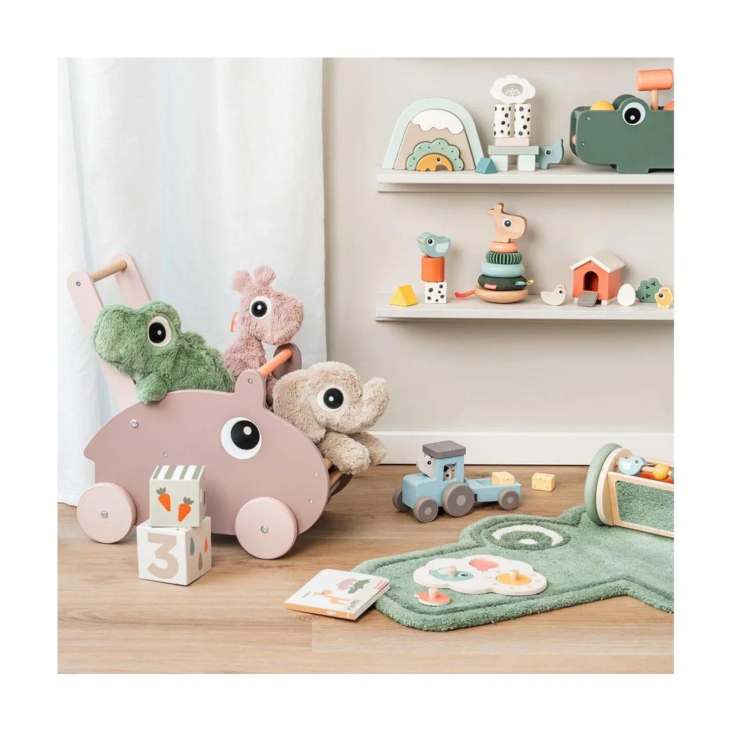 Done by Deer Peluche câlin Croco Vert