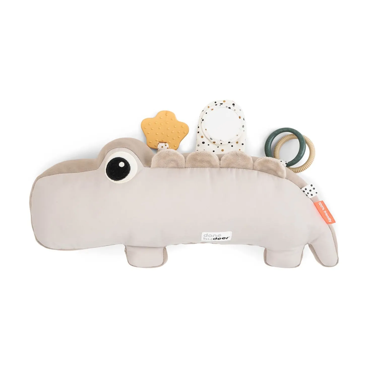 Done by Deer Peluche d'activités croco 41 cm