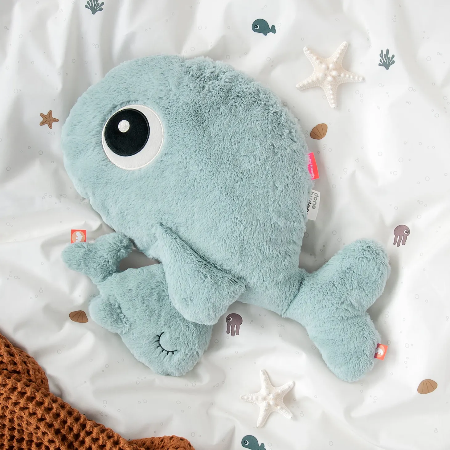 Done by Deer Petite peluche Wally Bleu