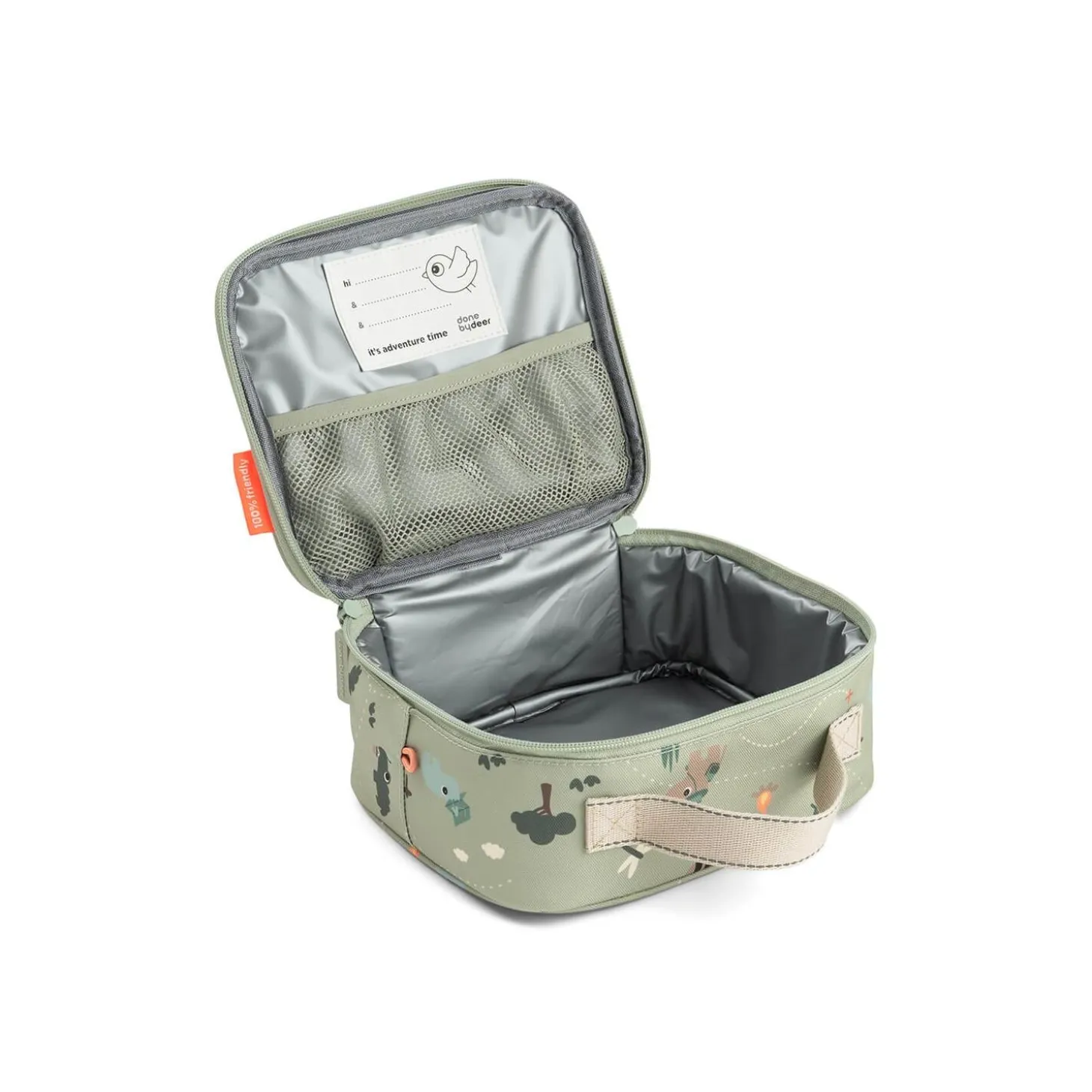 Done by Deer Petit sac repas isotherme Tiny trails Vert