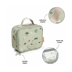 Done by Deer Petit sac repas isotherme Tiny trails Vert