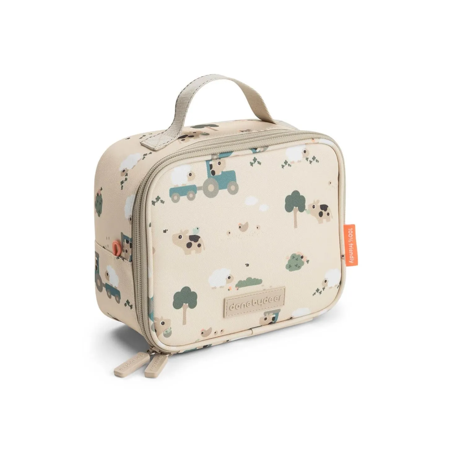 Done by Deer Petit sac repas isotherme Tiny farm Sable