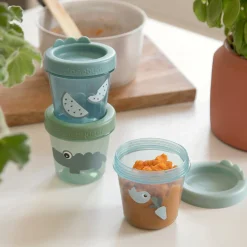 Done by Deer                    3 pots de conservation Croco    Vert