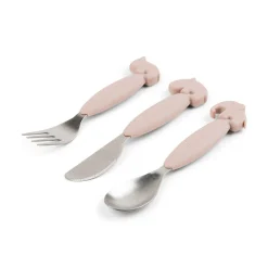 Done by Deer Set de couverts Easy-grip Deer friends Rose