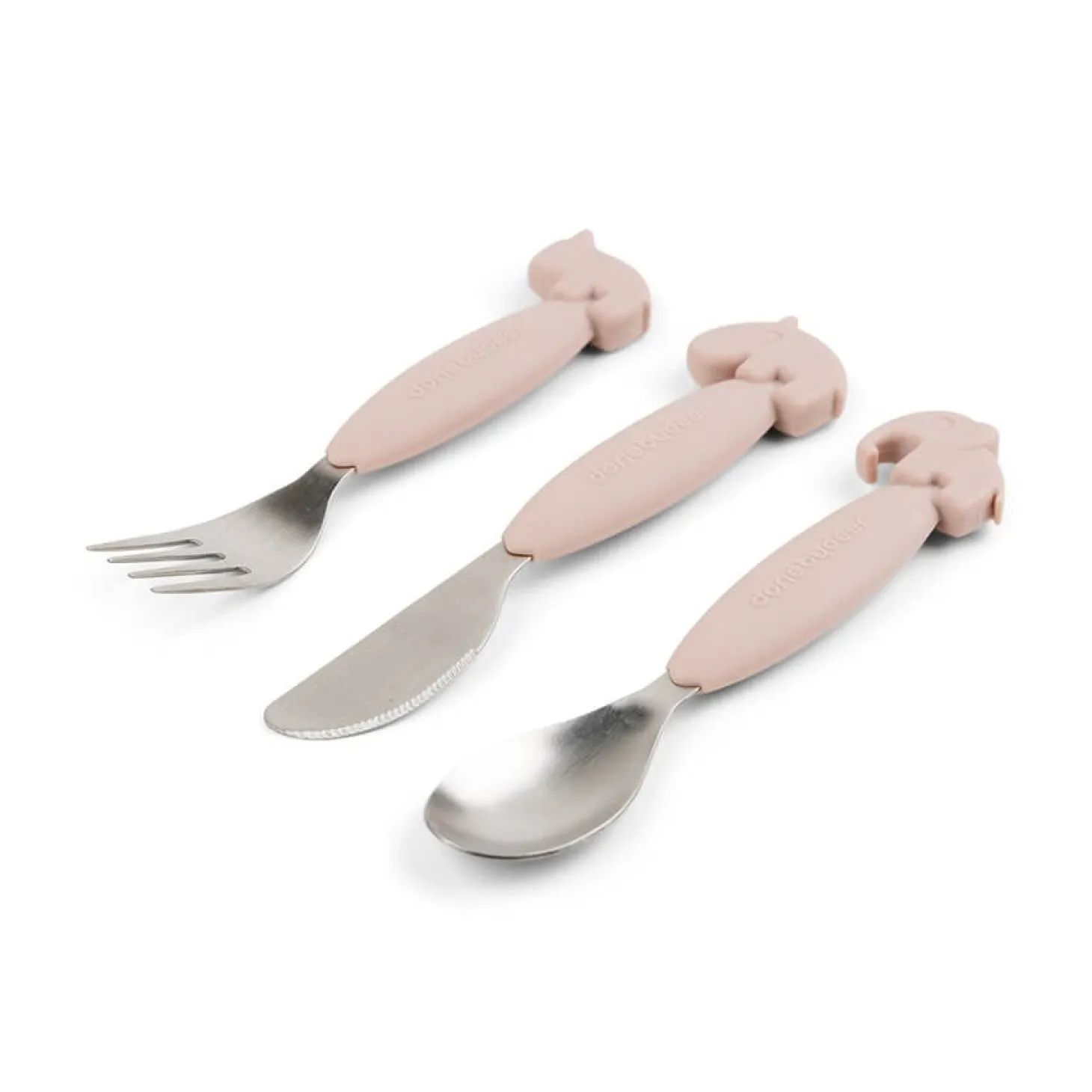 Done by Deer Set de couverts Easy-grip Deer friends Rose