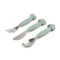 Done by Deer Set de couverts Easy-grip Deer friends Vert