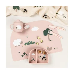 Done by Deer Set de table Tiny farm Rose