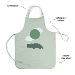Done by Deer                    Tablier imperméable pour enfants Happy clouds    Vert