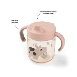 Done by Deer                    Tasse à bec à 2 anses Tiny farm    Rose            260 ml