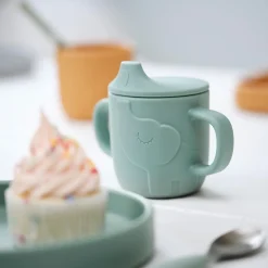 Done by Deer Tasse d'apprentissage Elphee Peekaboo Rose