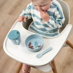 Done by Deer Tasse d'apprentissage happy dots Foodie Bleu 215 ml