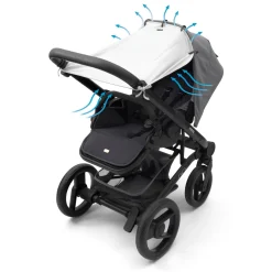Dooky                    Pare soleil universel poussette et siège auto    gris