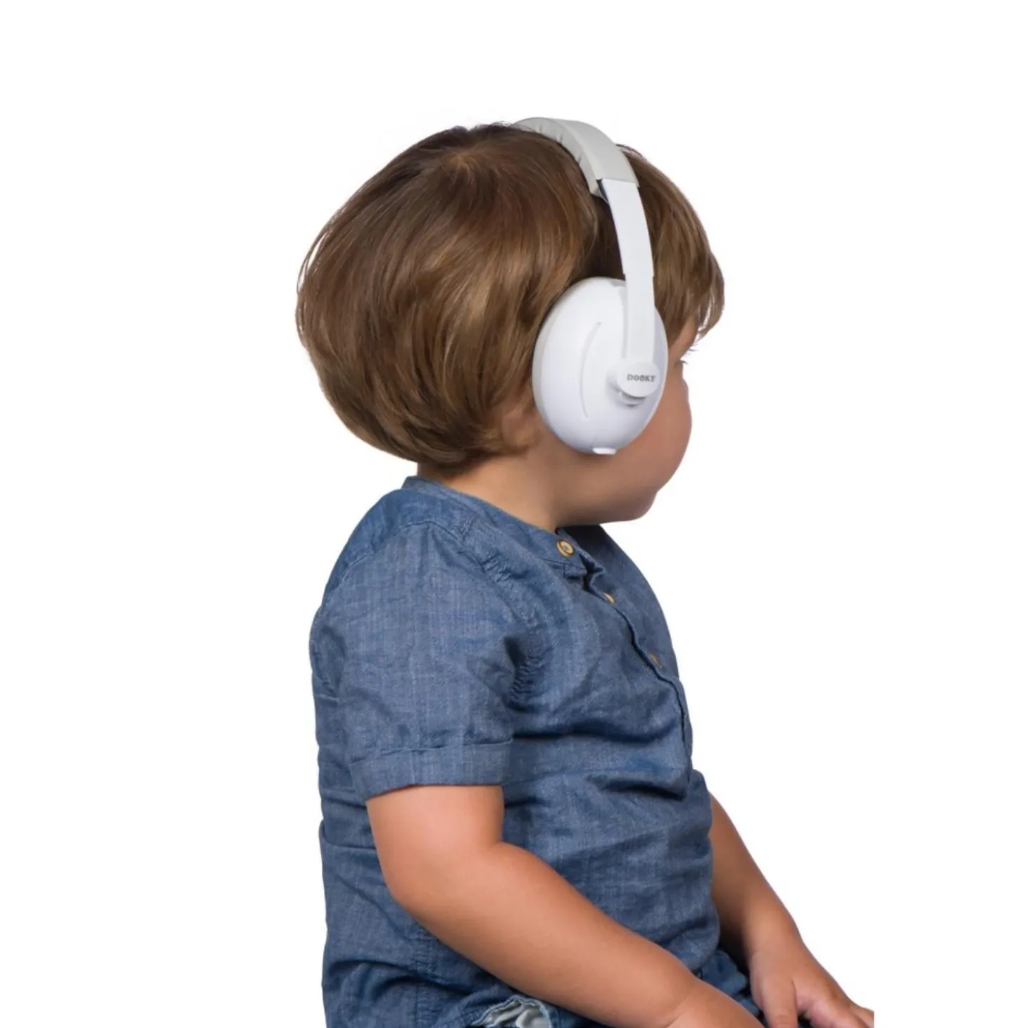 Dooky Protection Auditive Bébé-Junior Blanc Blanc