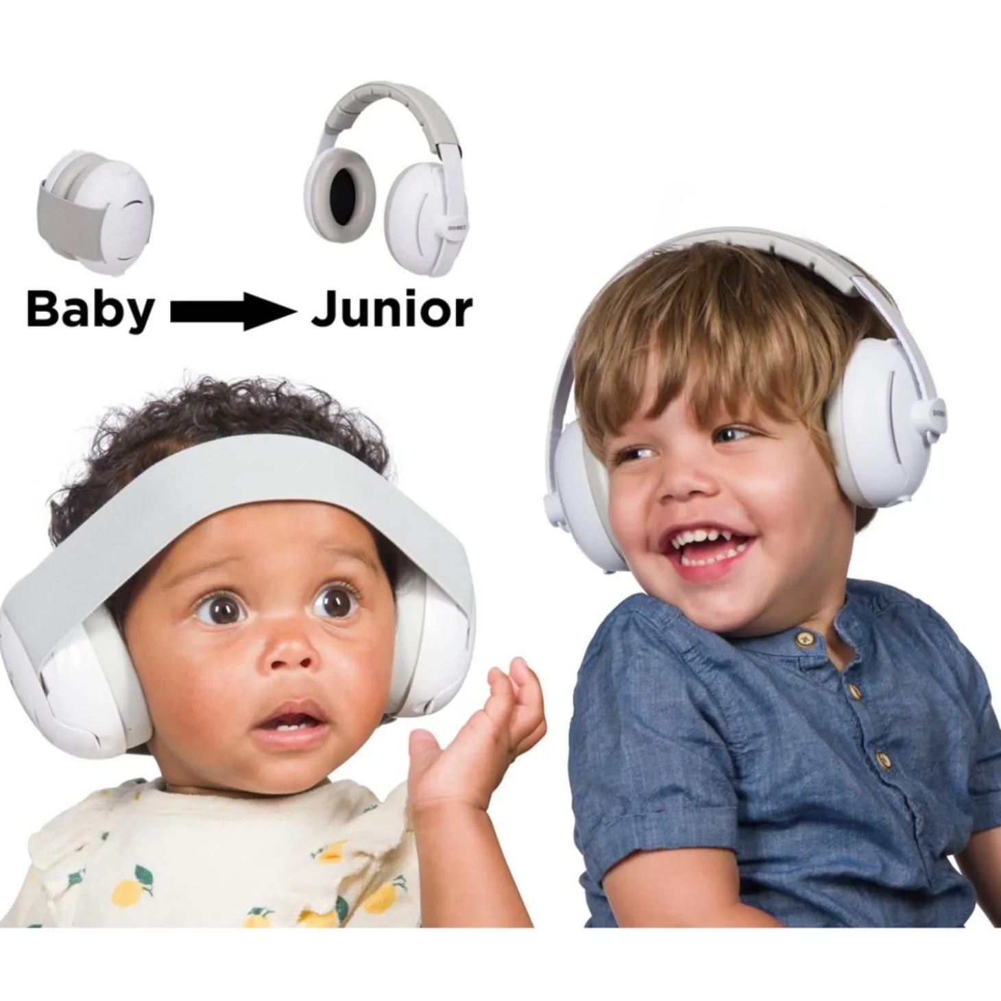 Dooky Protection Auditive Bébé-Junior Blanc Blanc