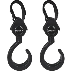 Dooky Set de 2 Crochet 360° pour poussette Noir