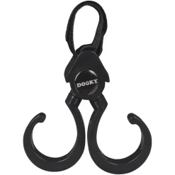 Dooky                    Set de 2 Crochet 360° pour poussette    Noir
