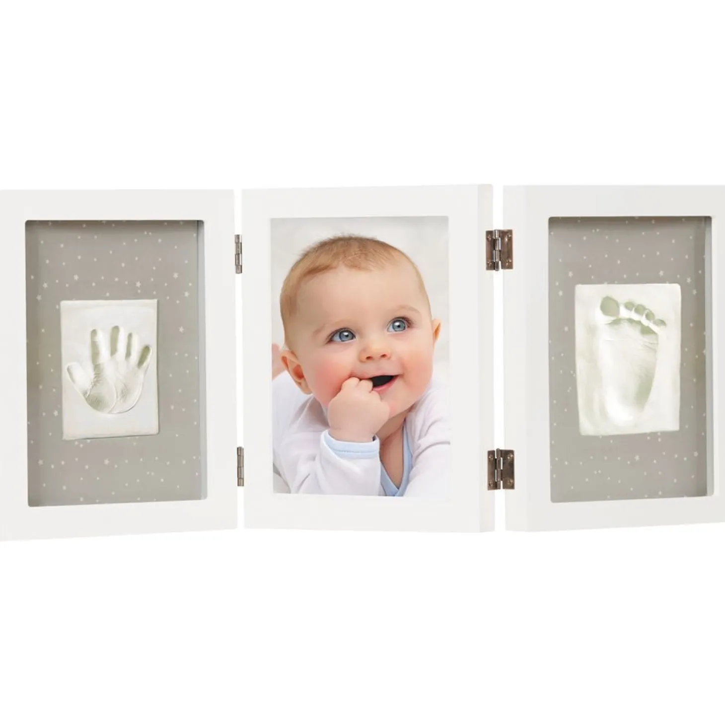 Dooky Triple cadre avec boîte à souvenirs Blanc 52x22 cm