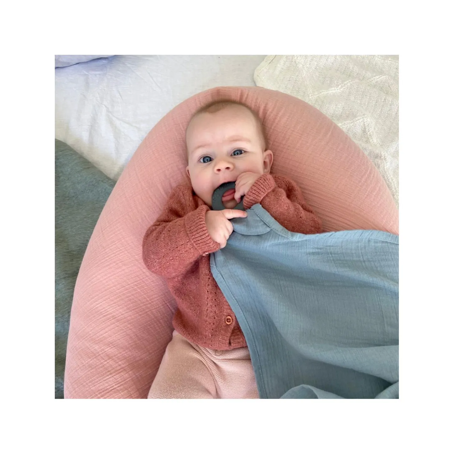 Doomoo Cape d'allaitement Mom'N Play Tetra Blue