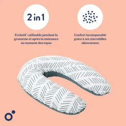 Doomoo Coussin de maternité Buddy Ethnic Petrol