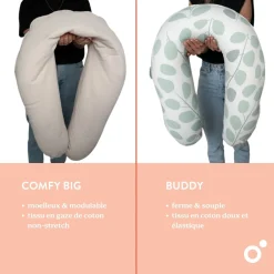 Doomoo                    Coussin de maternité Buddy    Risotto Taupe
