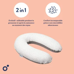 Doomoo Coussin de maternité Buddy Risotto Taupe