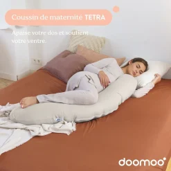 Doomoo                    Coussin de maternité Buddy Tetra Jersey    Sand