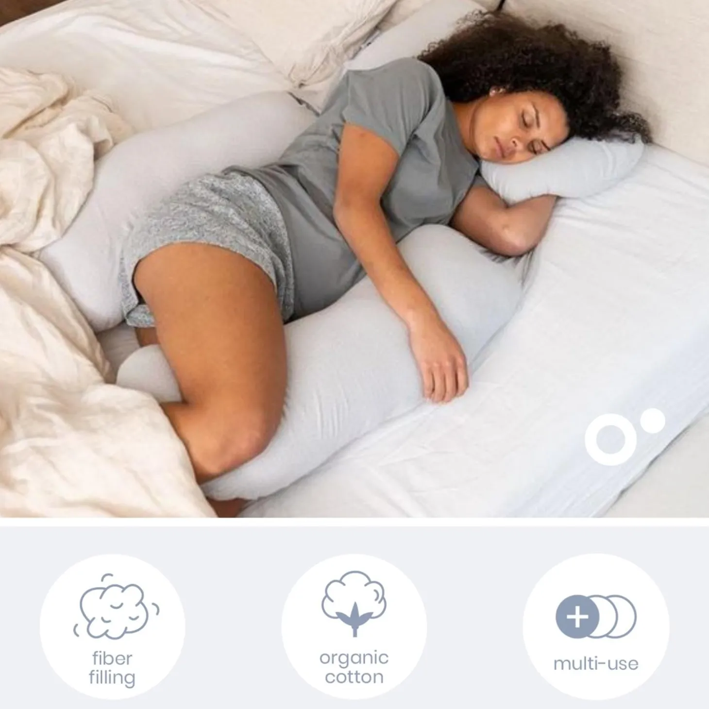Doomoo Coussin maxxy Little Dots Gris