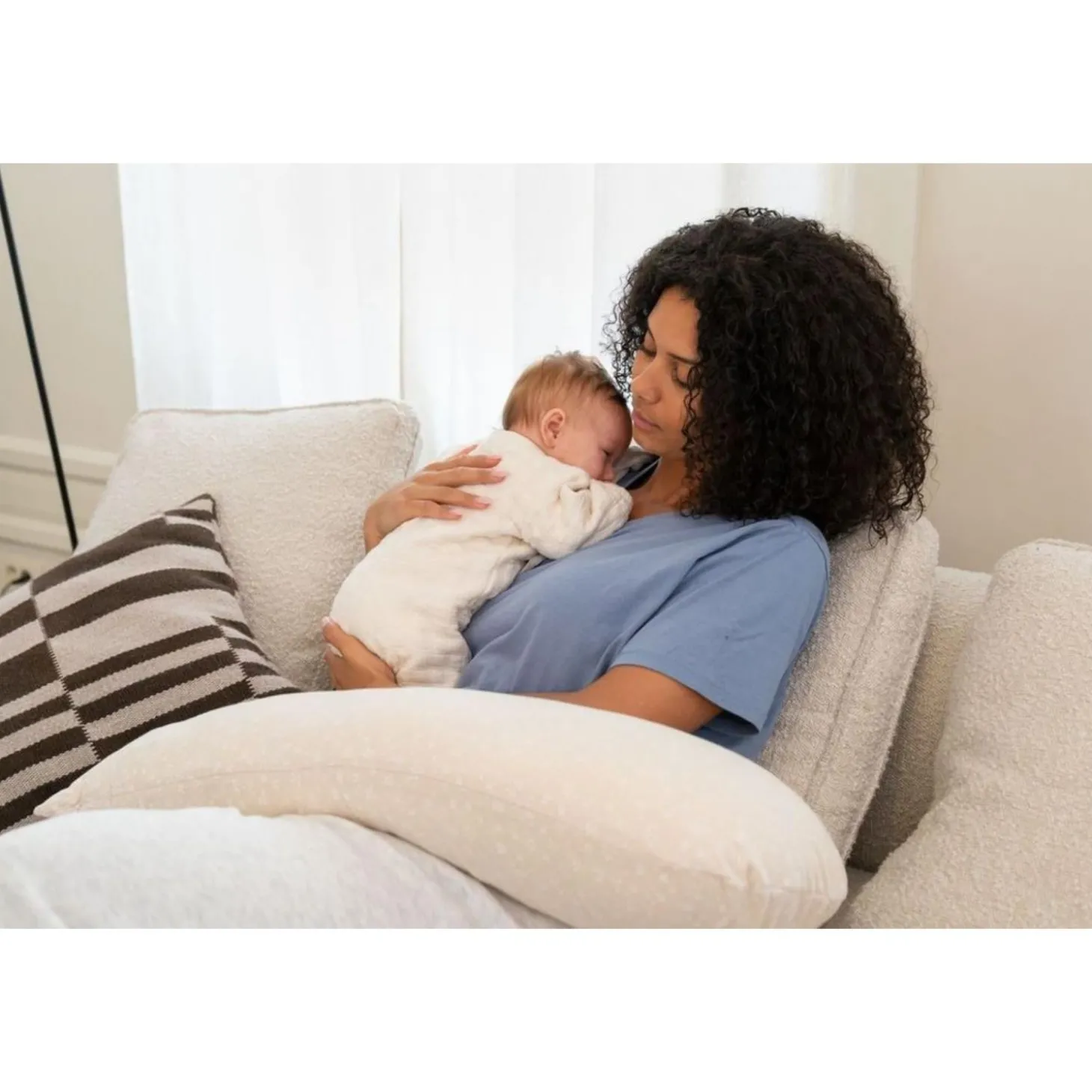 Doomoo Coussin maxxy Mini Flowers Beige