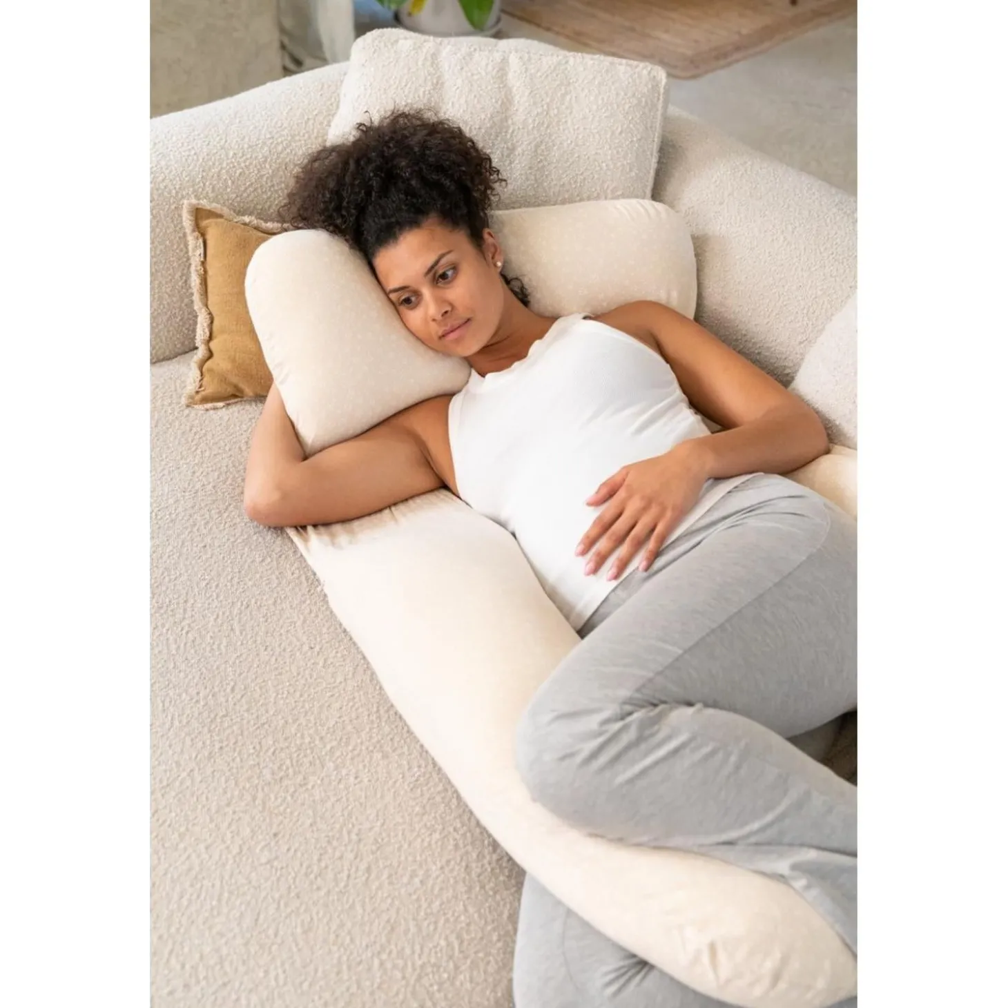 Doomoo Coussin maxxy Mini Flowers Beige