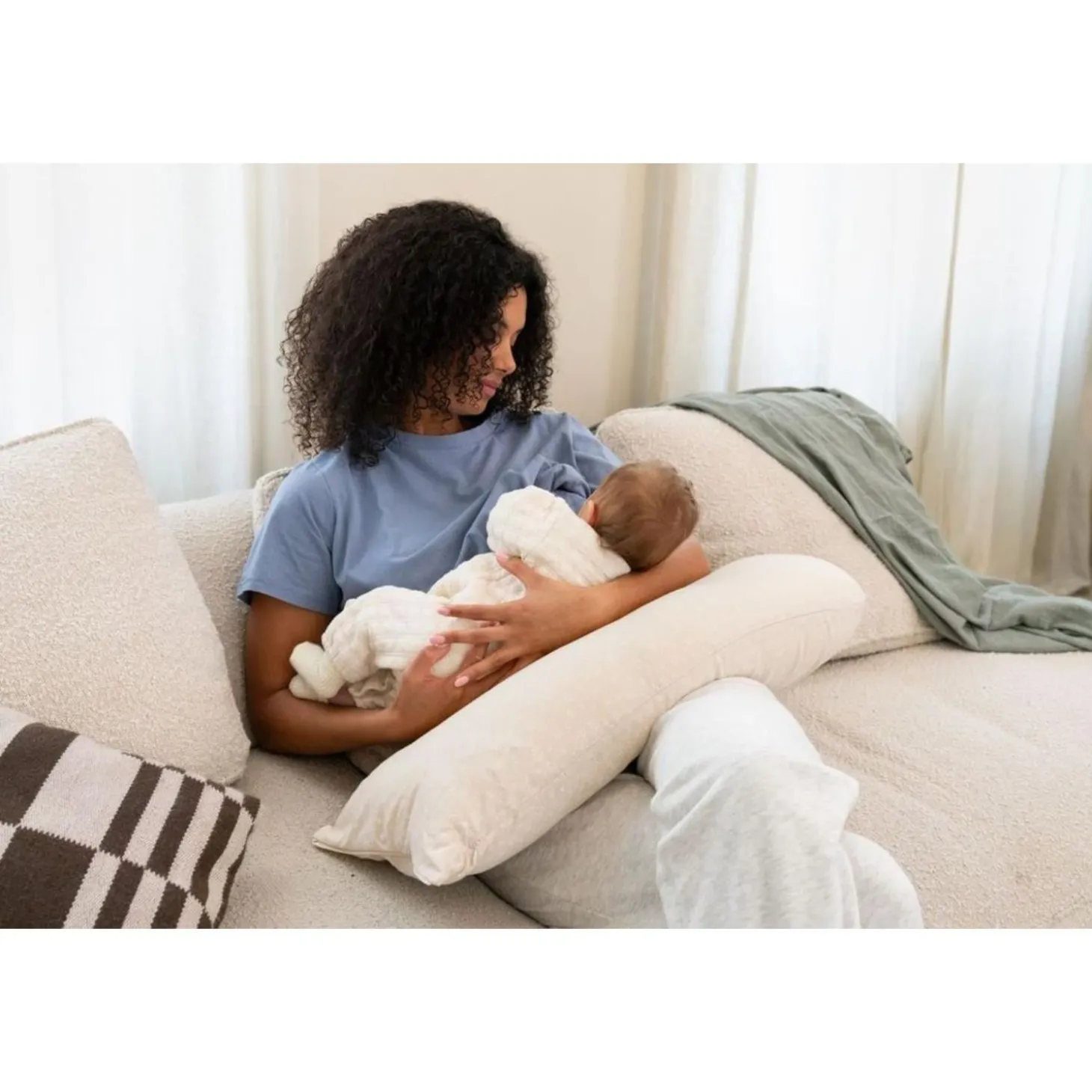 Doomoo Coussin maxxy Mini Flowers Beige