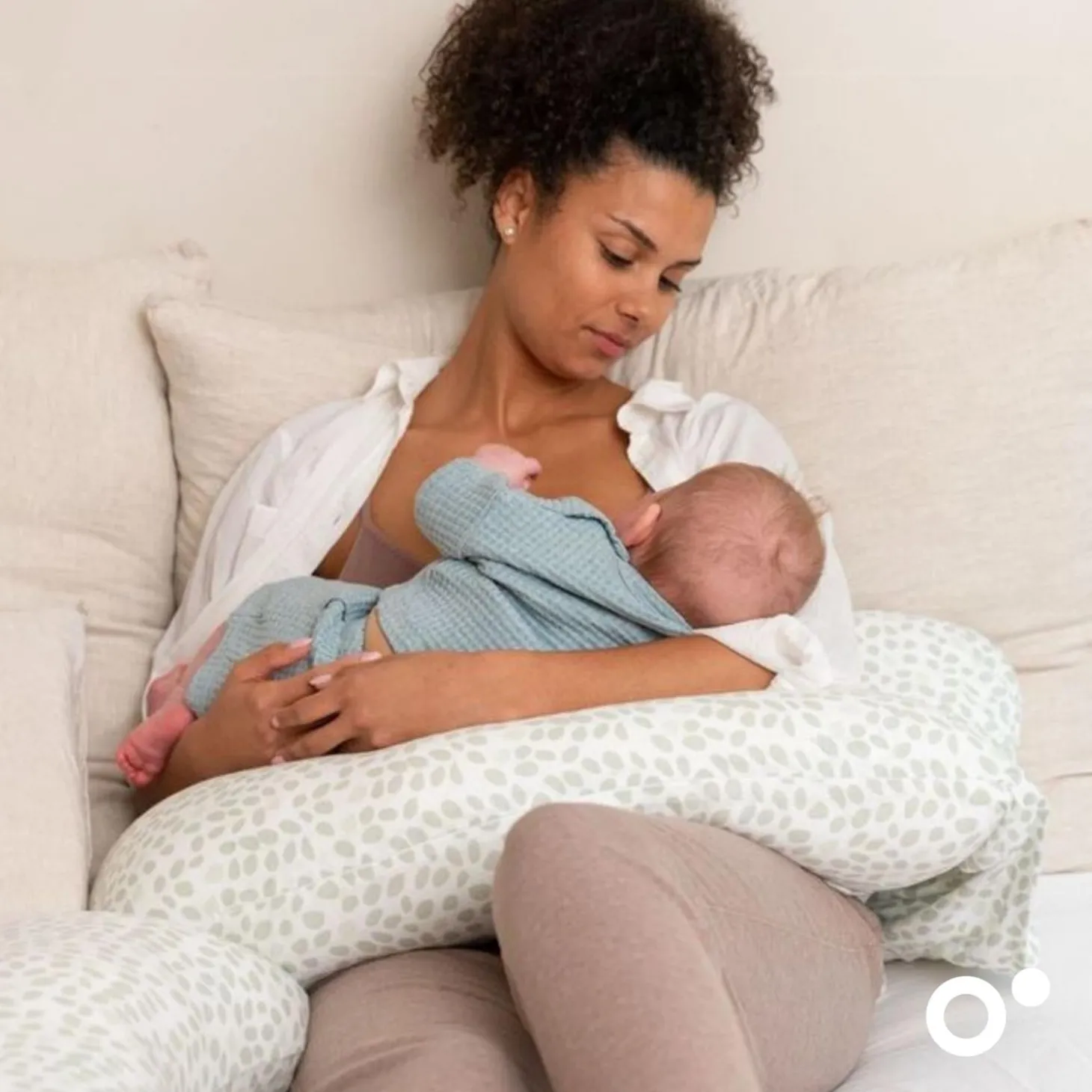Doomoo Coussin maxxy Mini Leaves Vert