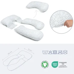 Doomoo Coussin maxxy Mini Leaves Vert