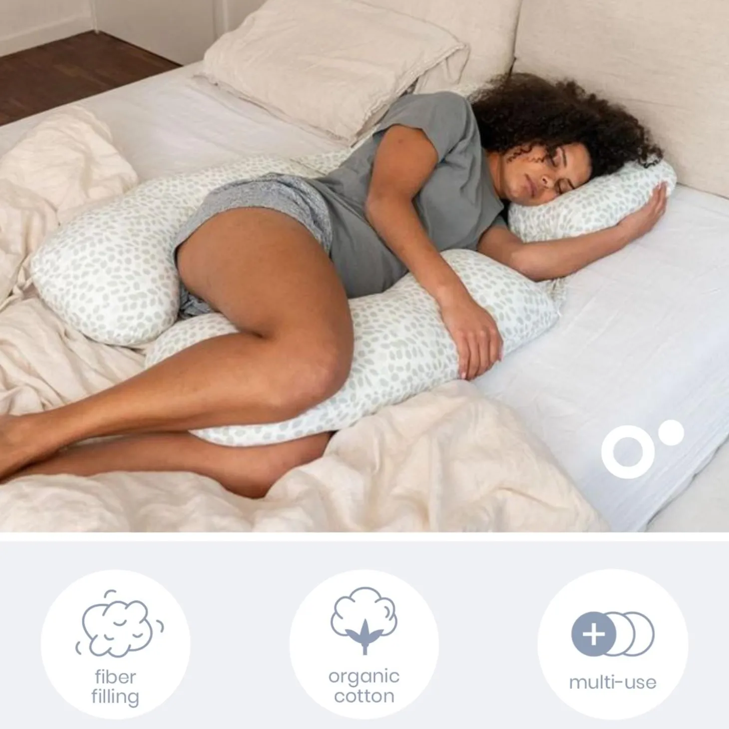 Doomoo Coussin maxxy Mini Leaves Vert