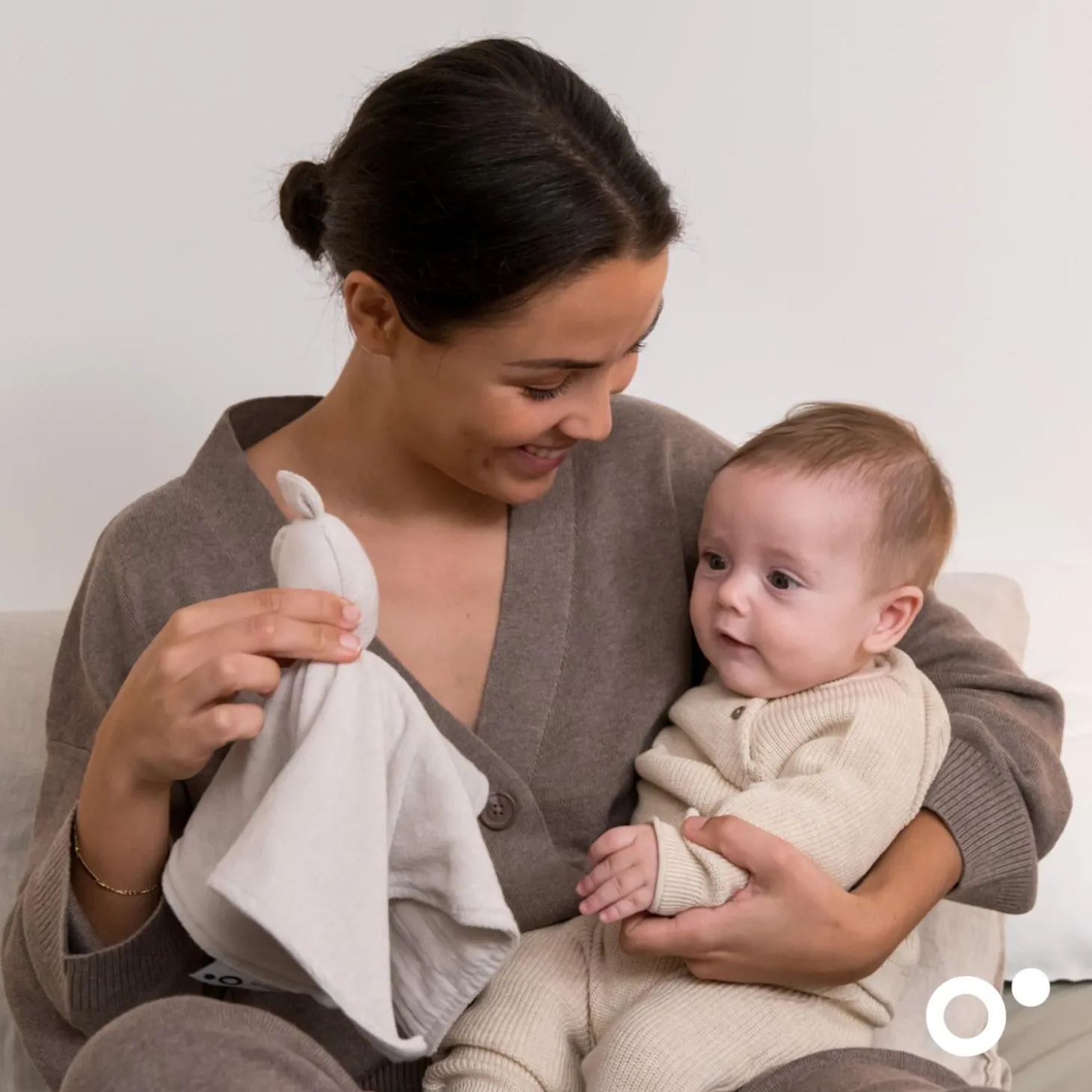 Doomoo Doudou you&me Beige Amande