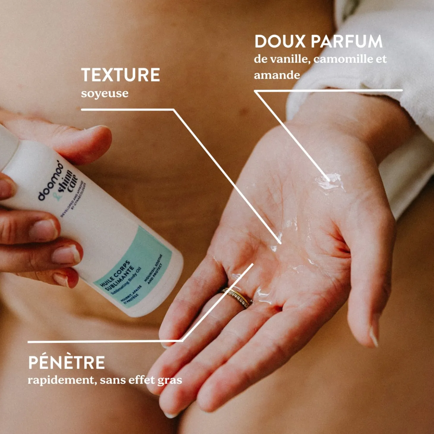 Doomoo Huile Corps Sublimante Blanc